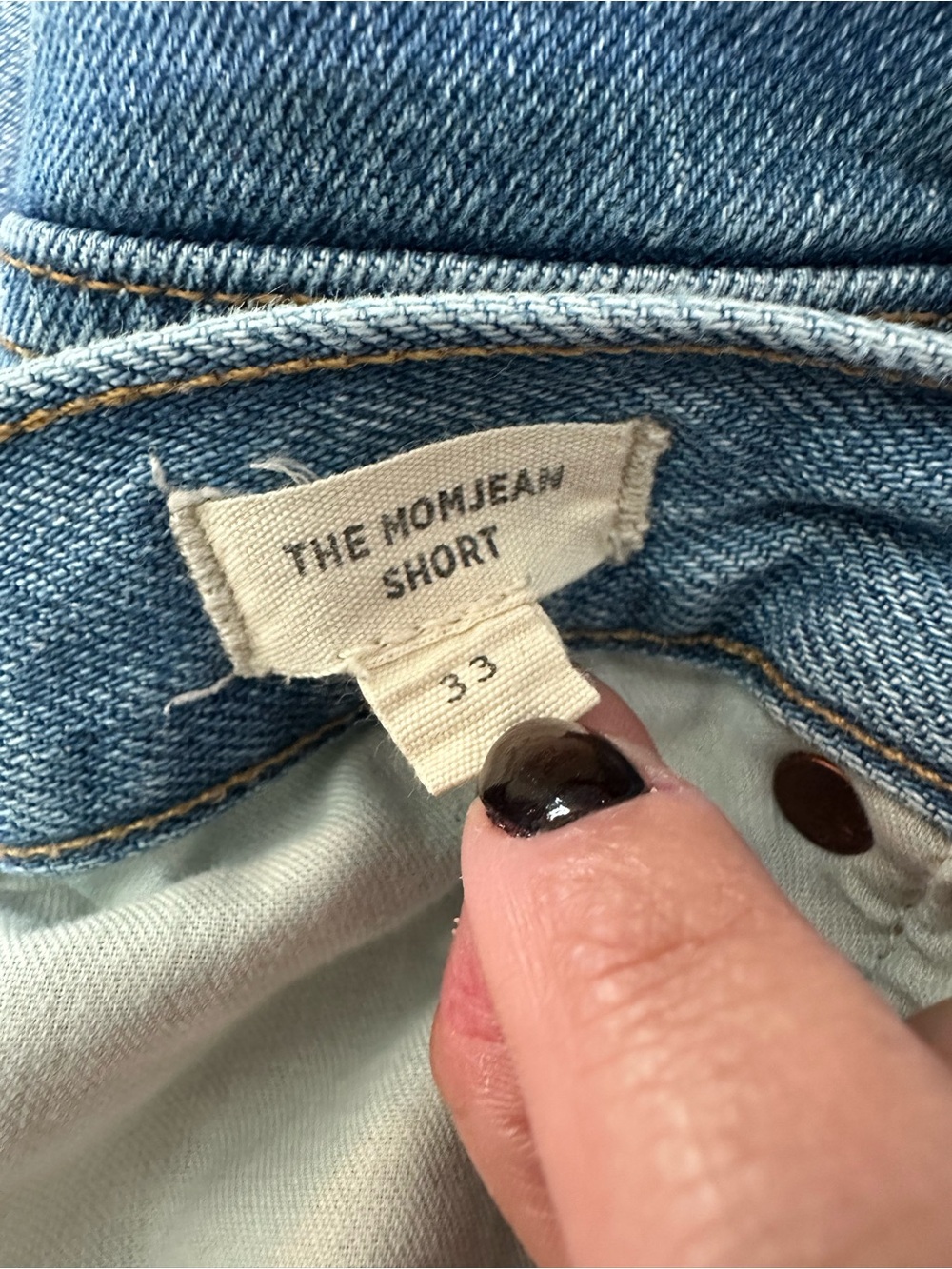 Madewell The Mom Jean Shorts - Picture 4 of 6